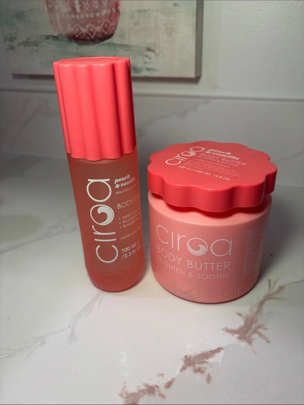 CIROA Peach & Vanilla Luxe Body Care Bundle